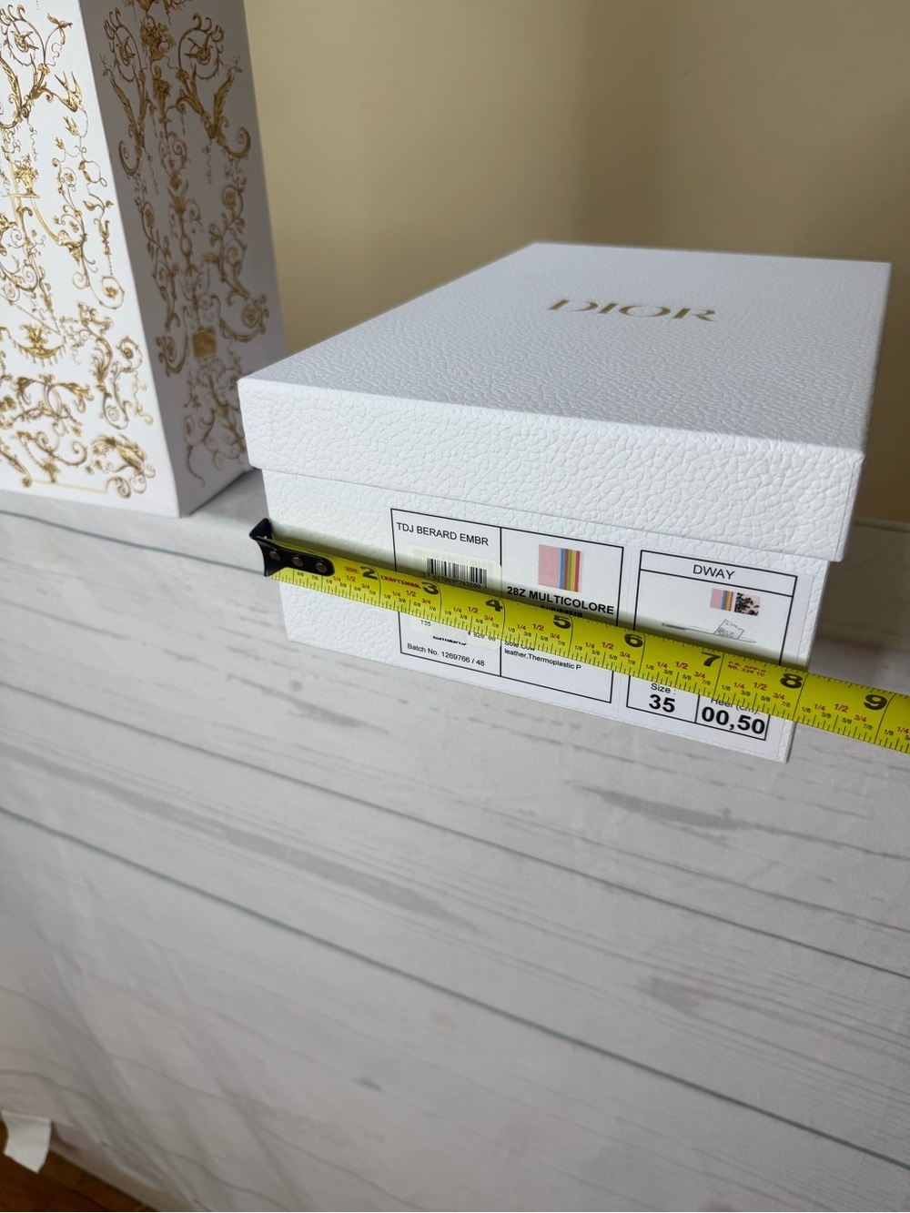 Dior White Empty Shoe Box and Shopping Bag - Picture 8 of 11